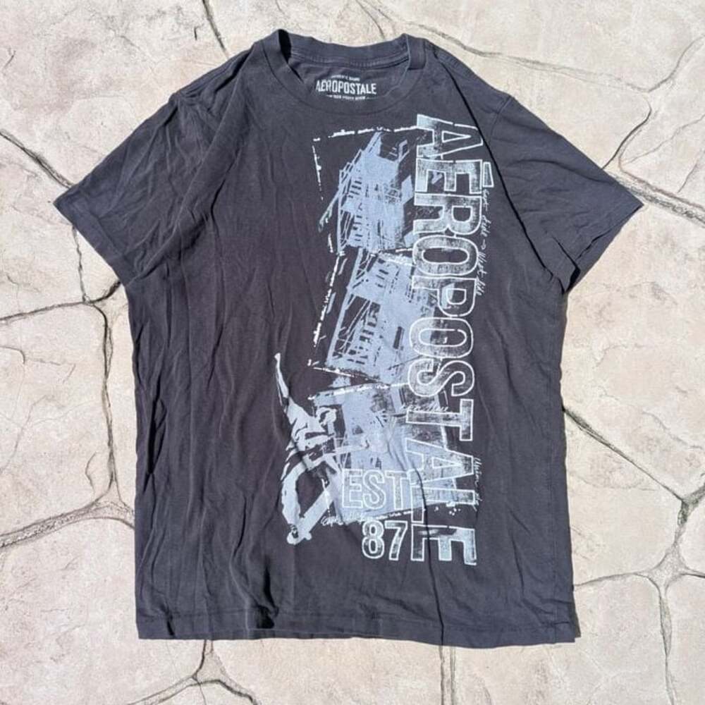 Aeropostale Men's Blue Short Sleeve T-Shirt